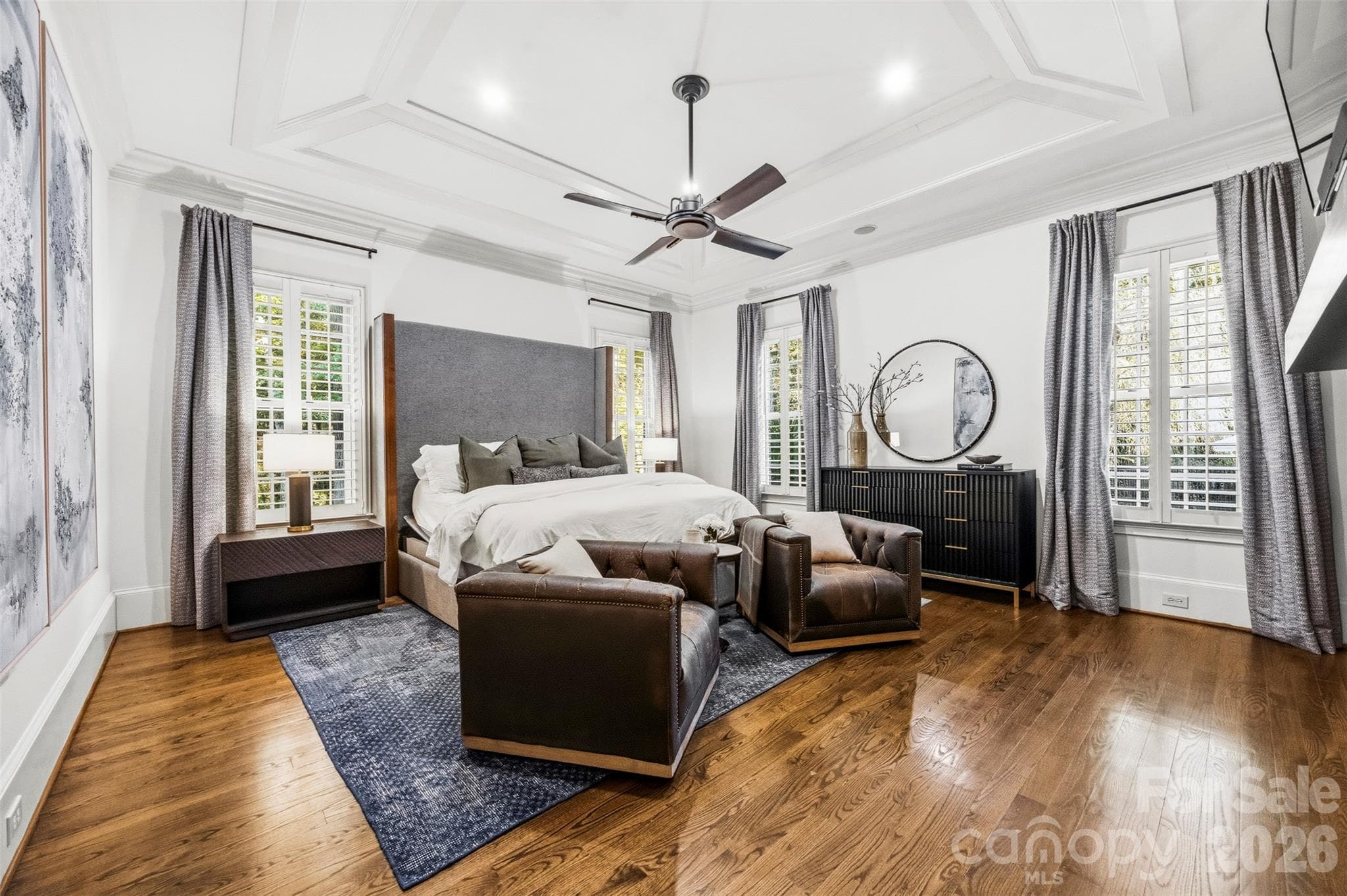 Main level Primary bedroom - 3236 Shillington Place, Charlotte