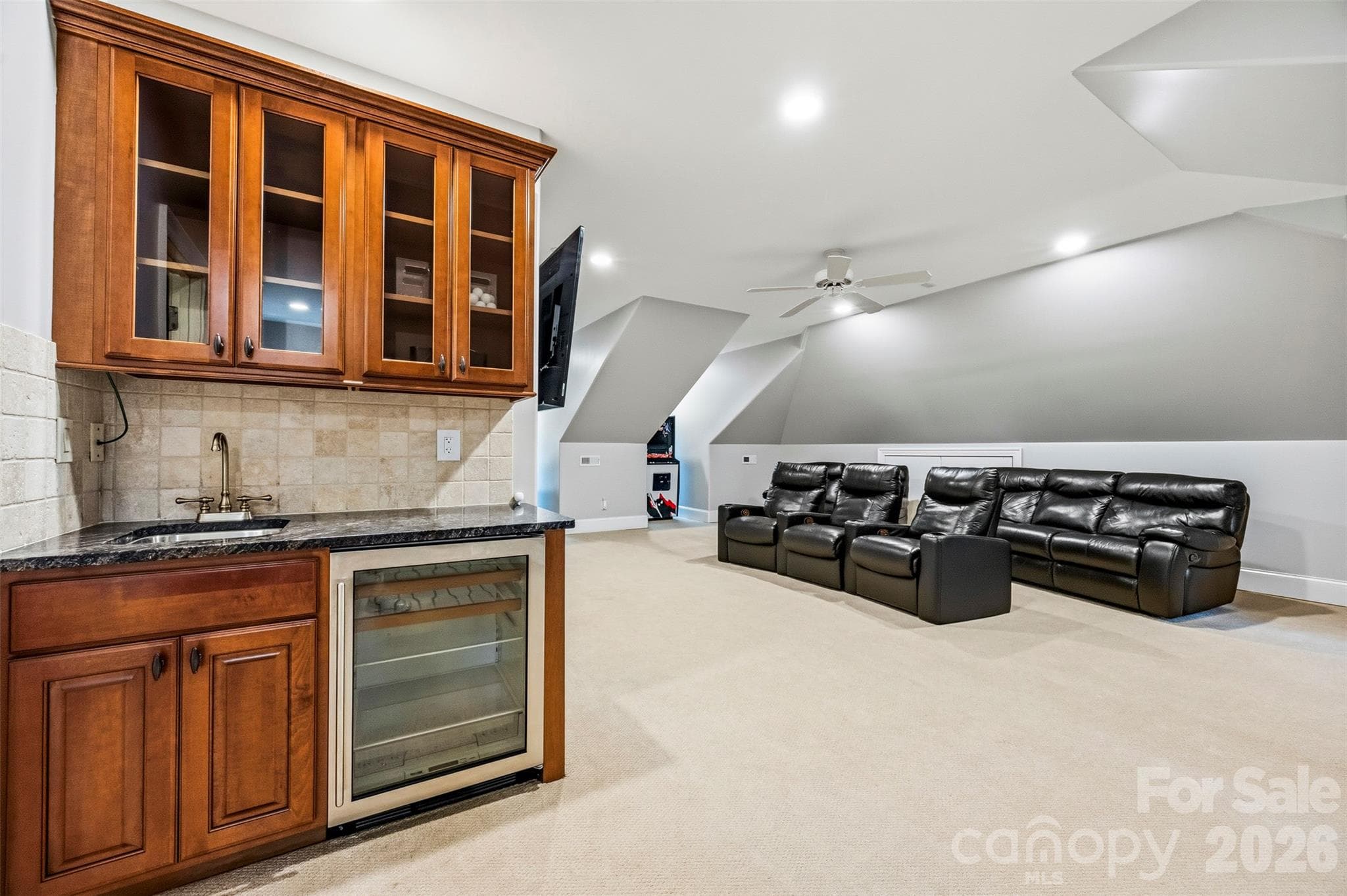 Third level bonus with wet bar and half bath - 3236 Shillington Place, Charlotte