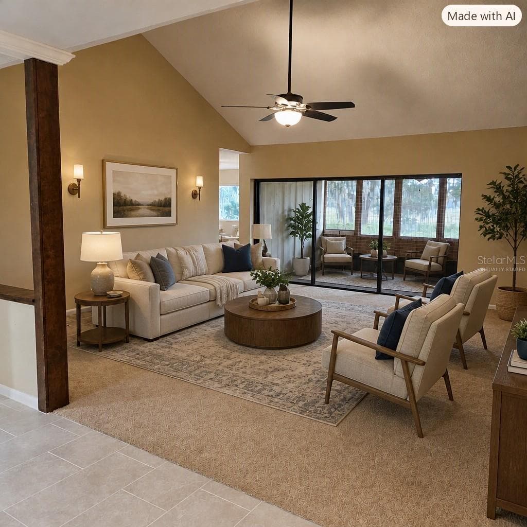 VIRTUALLY STAGED FAMILY ROOM - 4365 CREEKWOOD LN #4365, MULBERRY