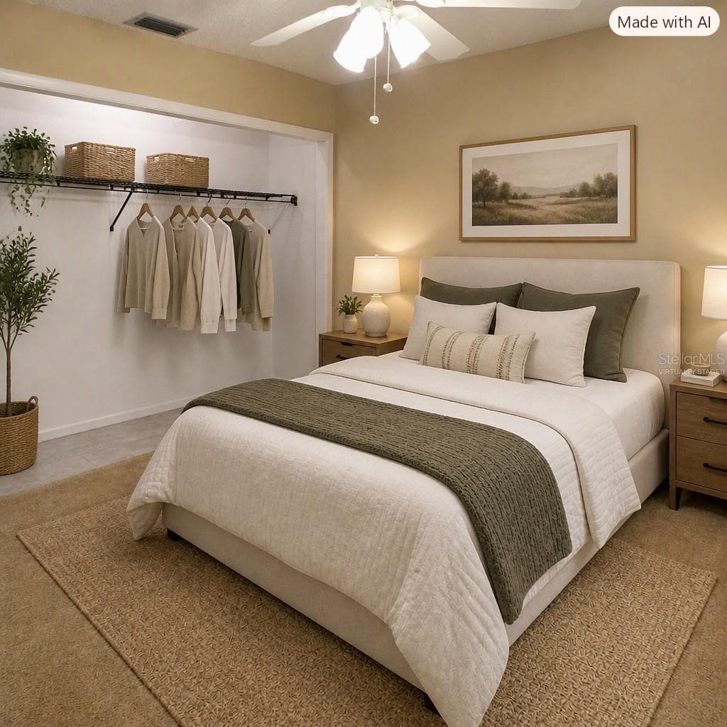VIRTUALLY STAGED BEDROOM 1 - 4365 CREEKWOOD LN #4365, MULBERRY