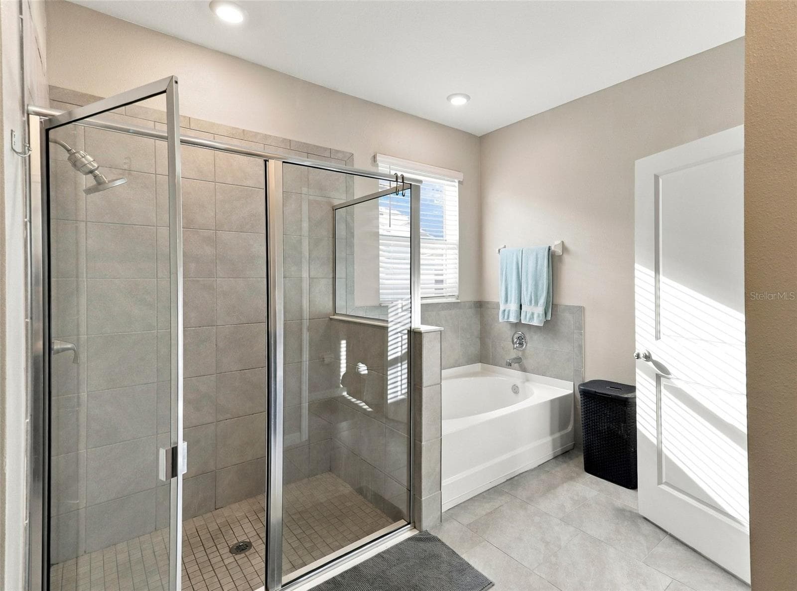 Primary Bathroom Featuring Glass-Enclosed Walk-In Shower - 33310 MAJOR OAK DR, WESLEY CHAPEL