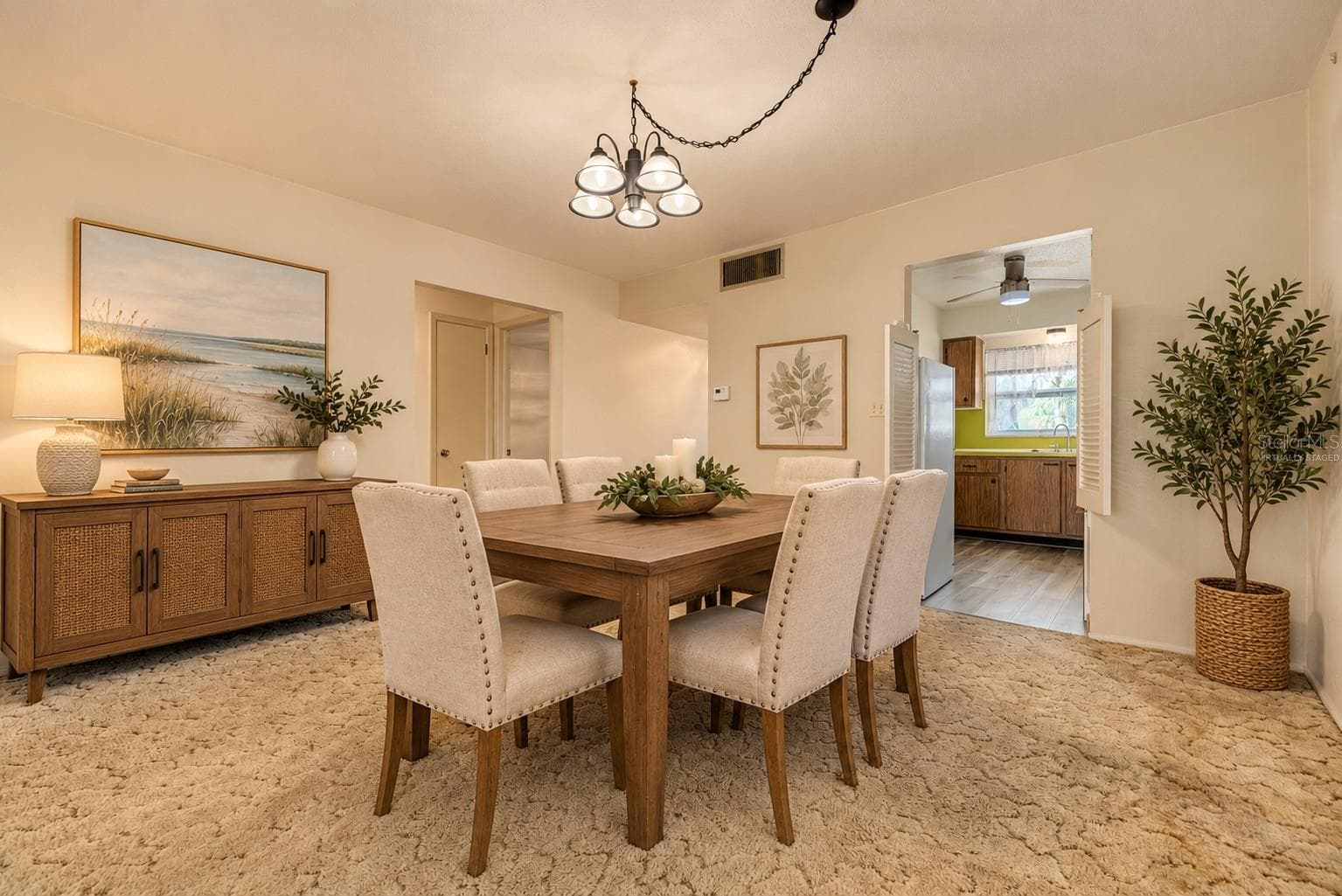 Virtually Staged - Dining Area - 211 PASADENA AVE N #206, ST PETERSBURG