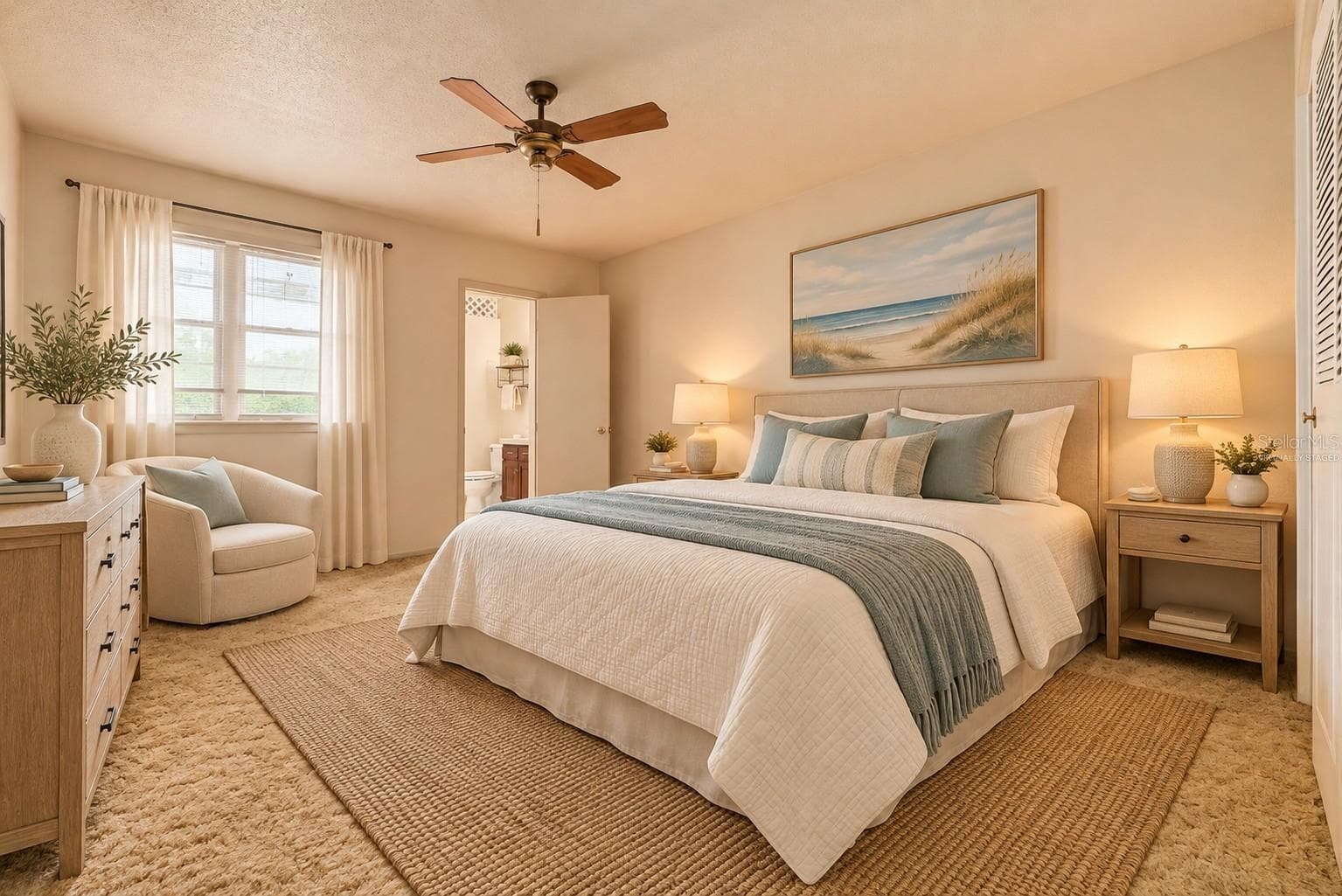 Virtually Staged - Primary Bedroom - 211 PASADENA AVE N #206, ST PETERSBURG