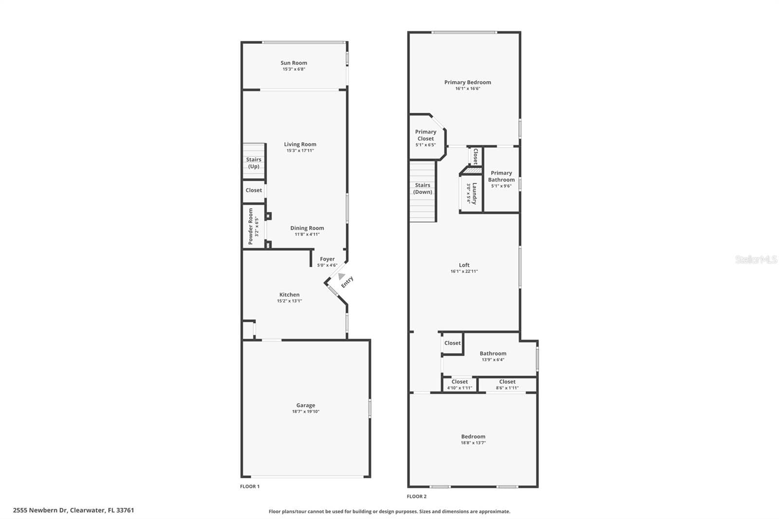 Floor plan - 2555 NEWBERN DR, CLEARWATER