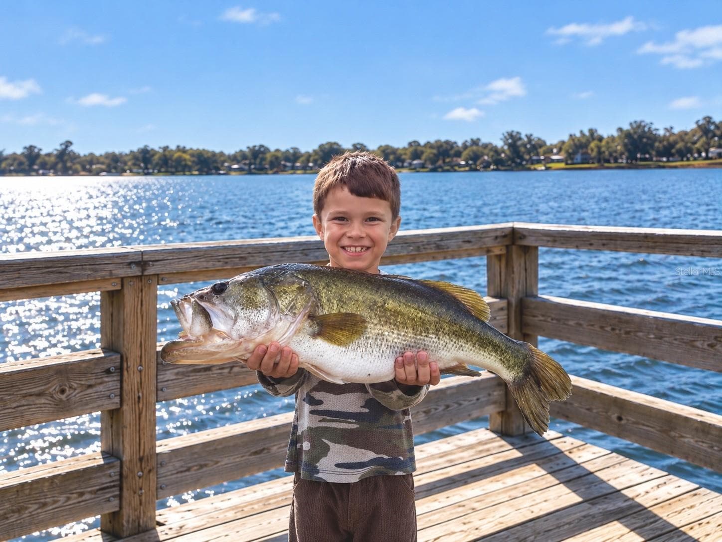 10+ lbs LARGEMOUTH BASS (NOT FAKE NEWS!) - This is the Listing Agent's nephew with his prize Lake Joanna catch! - 19134 PARK PLACE BLVD, EUSTIS