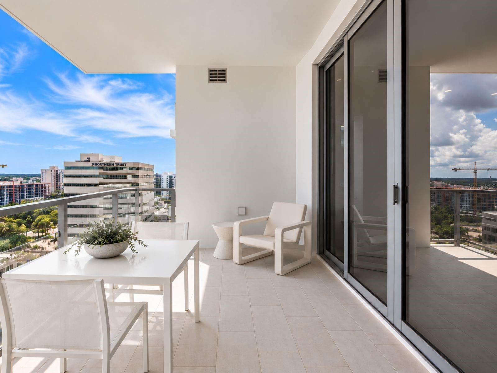 Staged balcony overlooking the city - 111 S PINEAPPLE AVE #1103, SARASOTA