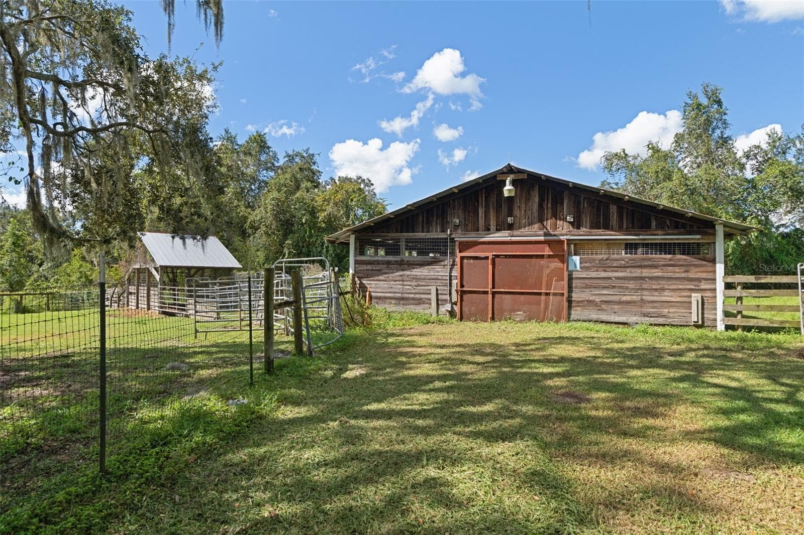 Equine Barn with Equine Studding Shed - 9498 NW 60TH AVE, OCALA