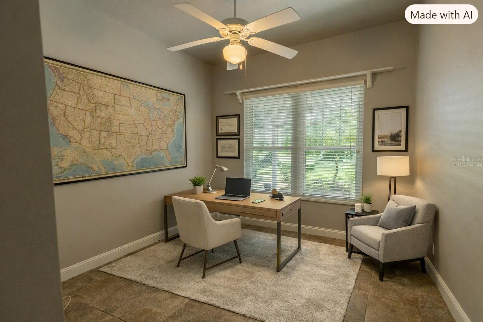 Virtually Staged Guest room 3/Office - 8917 EAGLE WATCH DR, RIVERVIEW