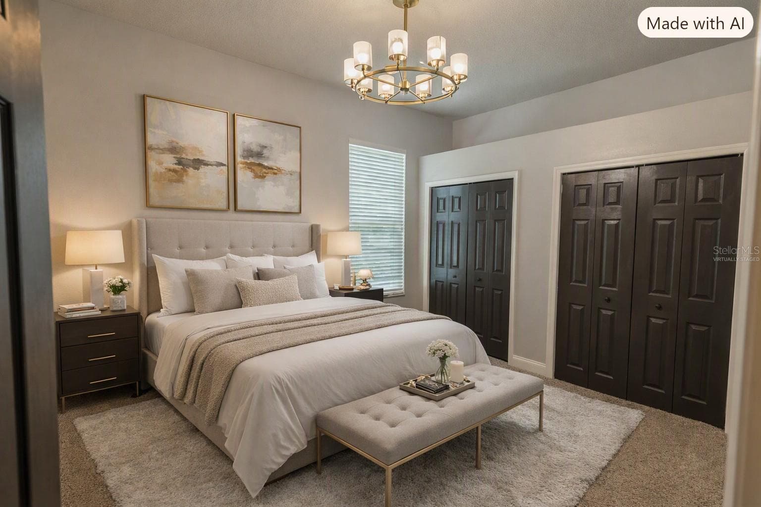 Virtually Staged Guest Bedroom 2 - 8917 EAGLE WATCH DR, RIVERVIEW