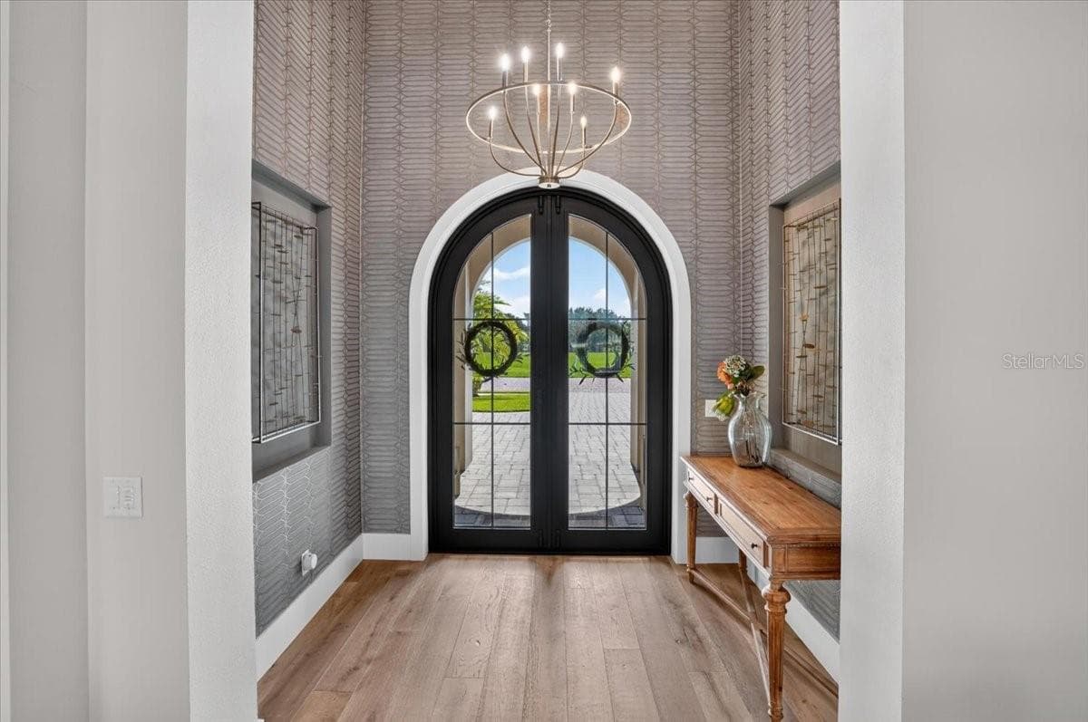 Custom made in Italy, 10' Impact Glass and Iron doors. - 1625 RIO VISTA TER, PARRISH