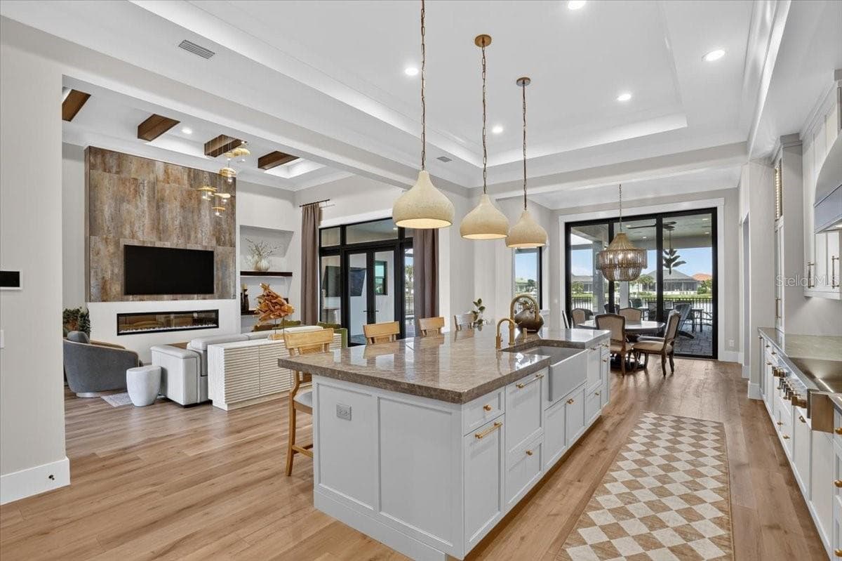 Dual Fisher Pakel Dishwashers (left and right of sink) - 1625 RIO VISTA TER, PARRISH