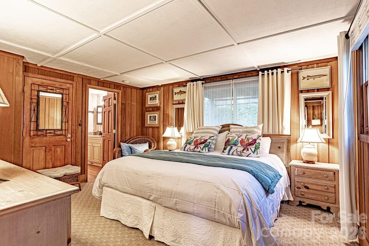 Alternate view of primary bedroom - 208 N West Lake Drive, Lake Lure
