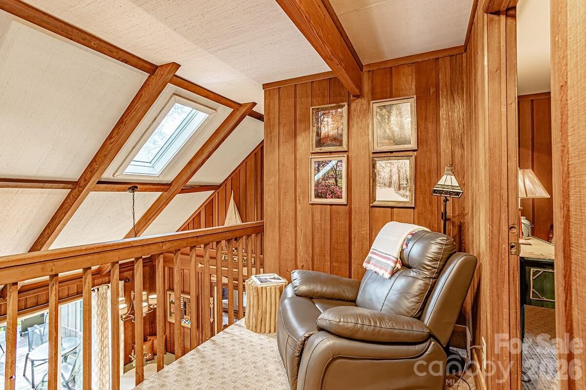Reading nook in upper level - 208 N West Lake Drive, Lake Lure
