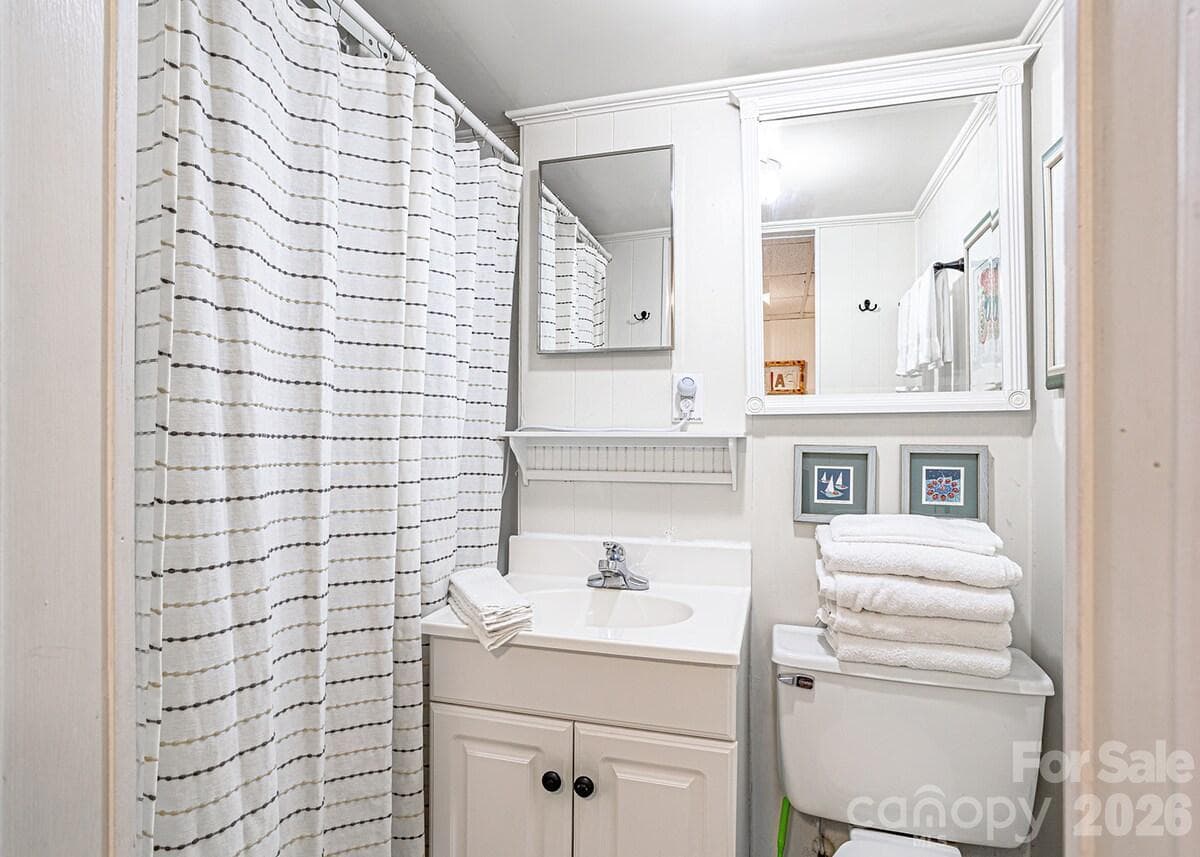 3rd full bath in basement - 208 N West Lake Drive, Lake Lure