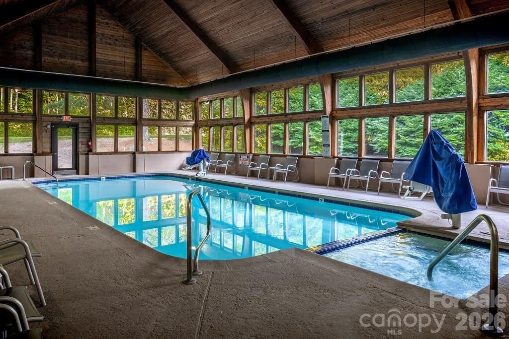 Indoor pool - 208 N West Lake Drive, Lake Lure