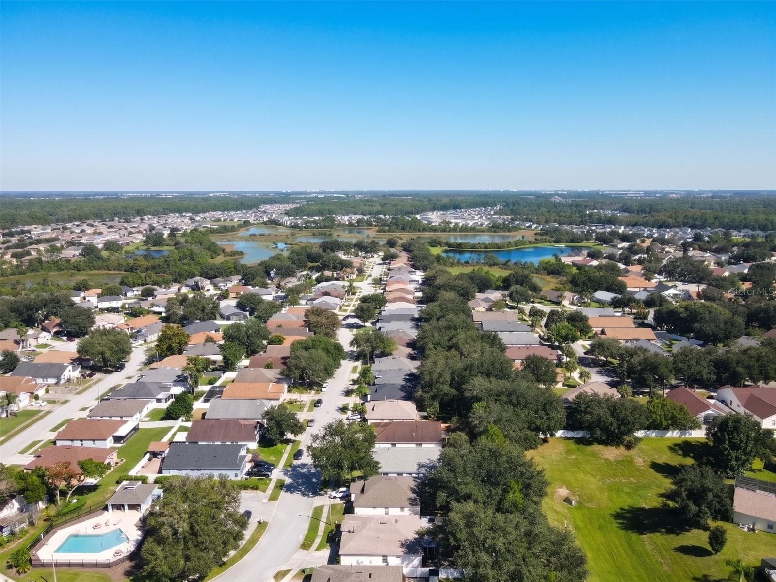Aerial View - 15806 GREEN COVE BLVD, CLERMONT