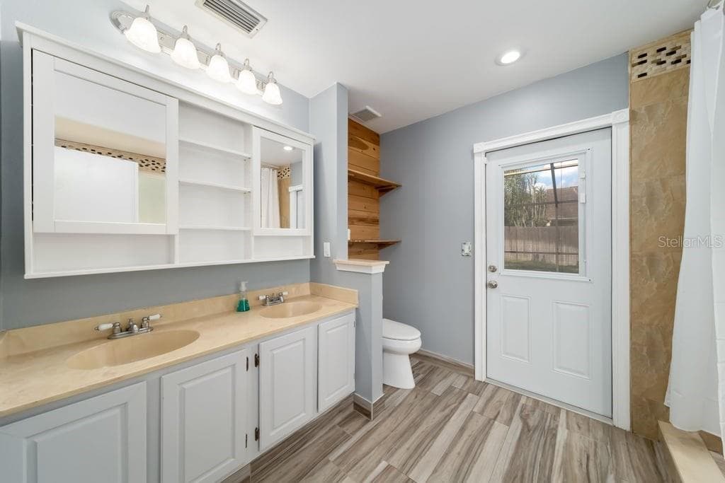 Primary bathroom- separate tub and shower - 4119 MORELAND DR, VALRICO