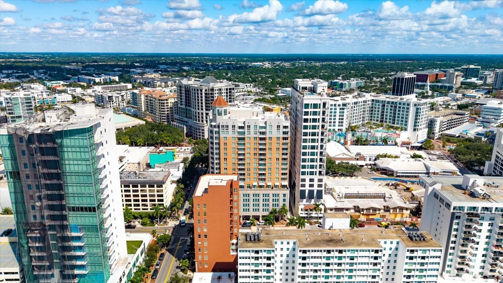Aerial view - 1350 MAIN ST #1703, SARASOTA