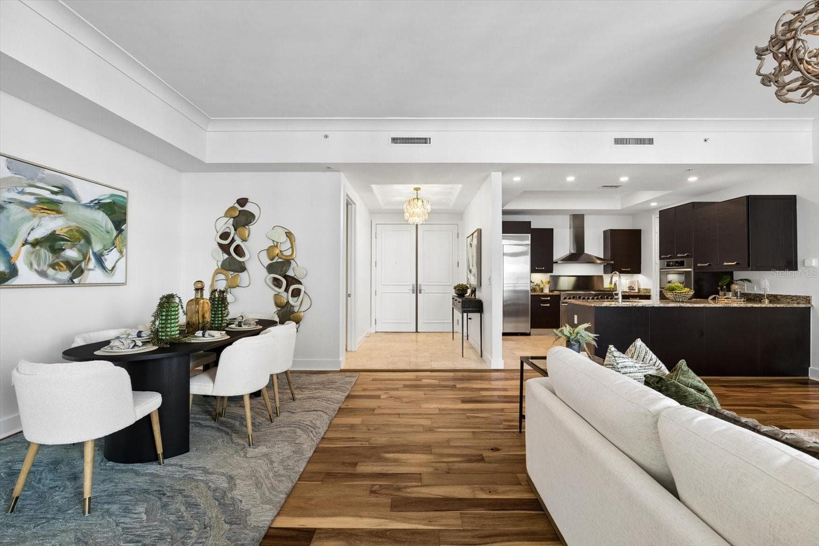 Living room/ dining combo - 1350 MAIN ST #1703, SARASOTA