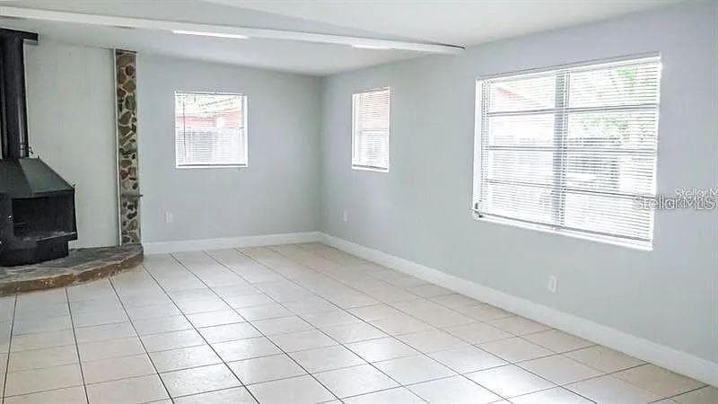 Living room with fireplace - 1274 BERTLAND WAY, CLEARWATER