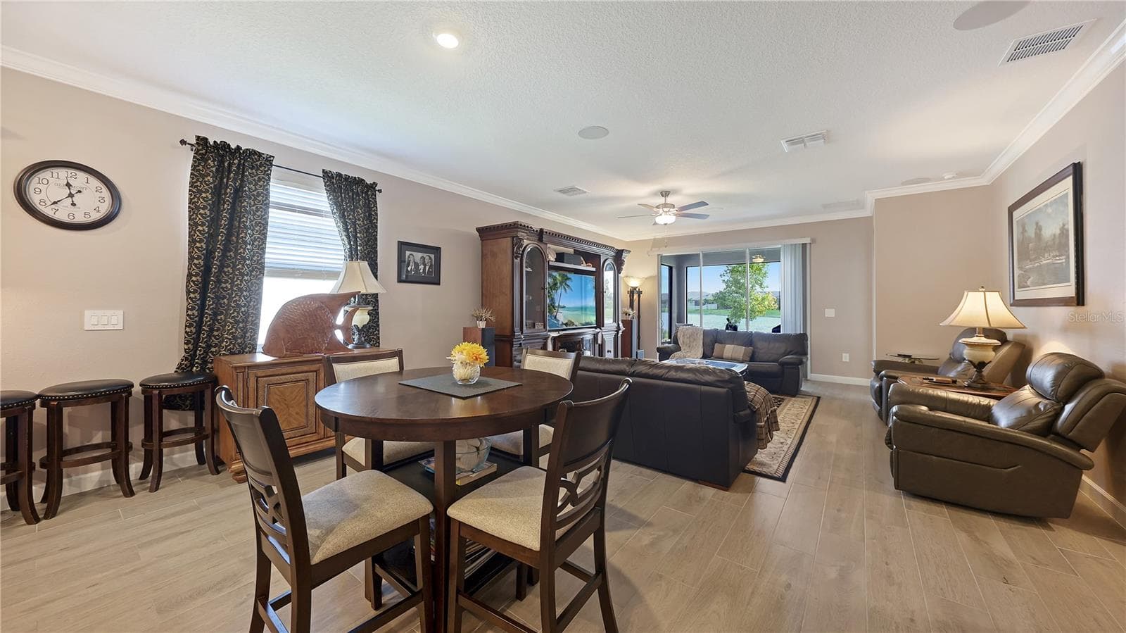 Big Living and Dining area and view of Lake - 11719 LILAC PEARL LN, PARRISH