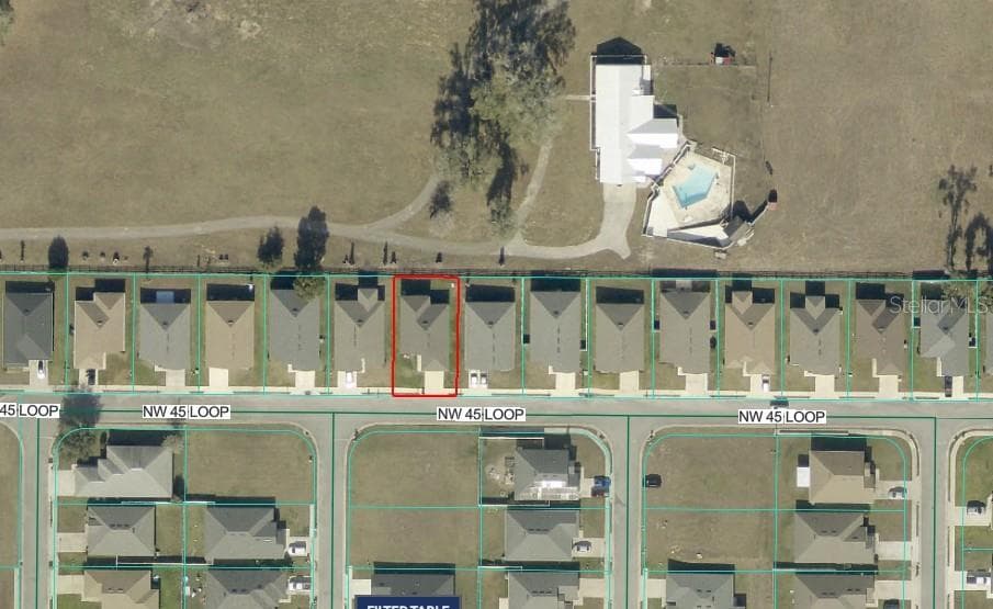 Aerial view from Public Records - 187 NW 45TH LOOP, OCALA