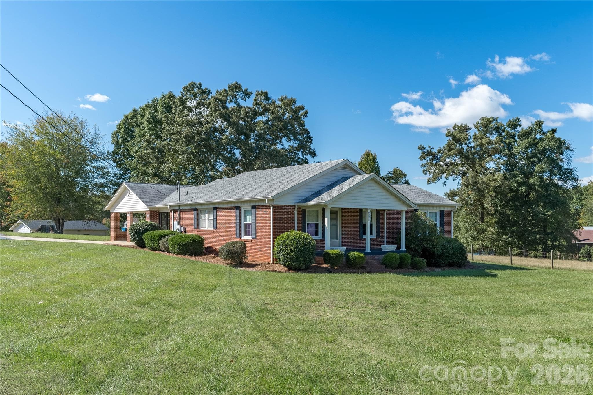 Front porch has been freshly painted - 5271 Harris Farm Road, Hickory