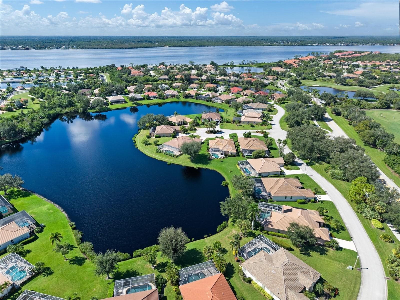 Overview of the Lake - 4120 LAKES CT, PORT CHARLOTTE