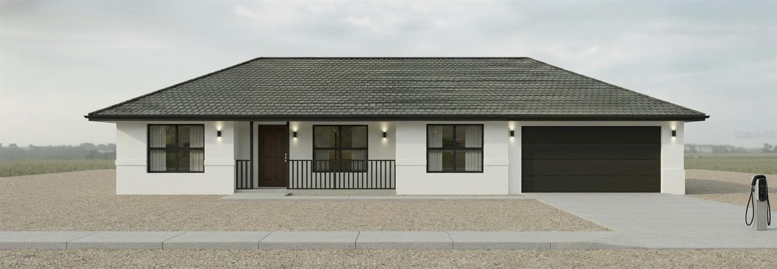 The Freedom Model Front Elevation - FREEDOM MODEL 25628 FISHERMANS RD, PAISLEY