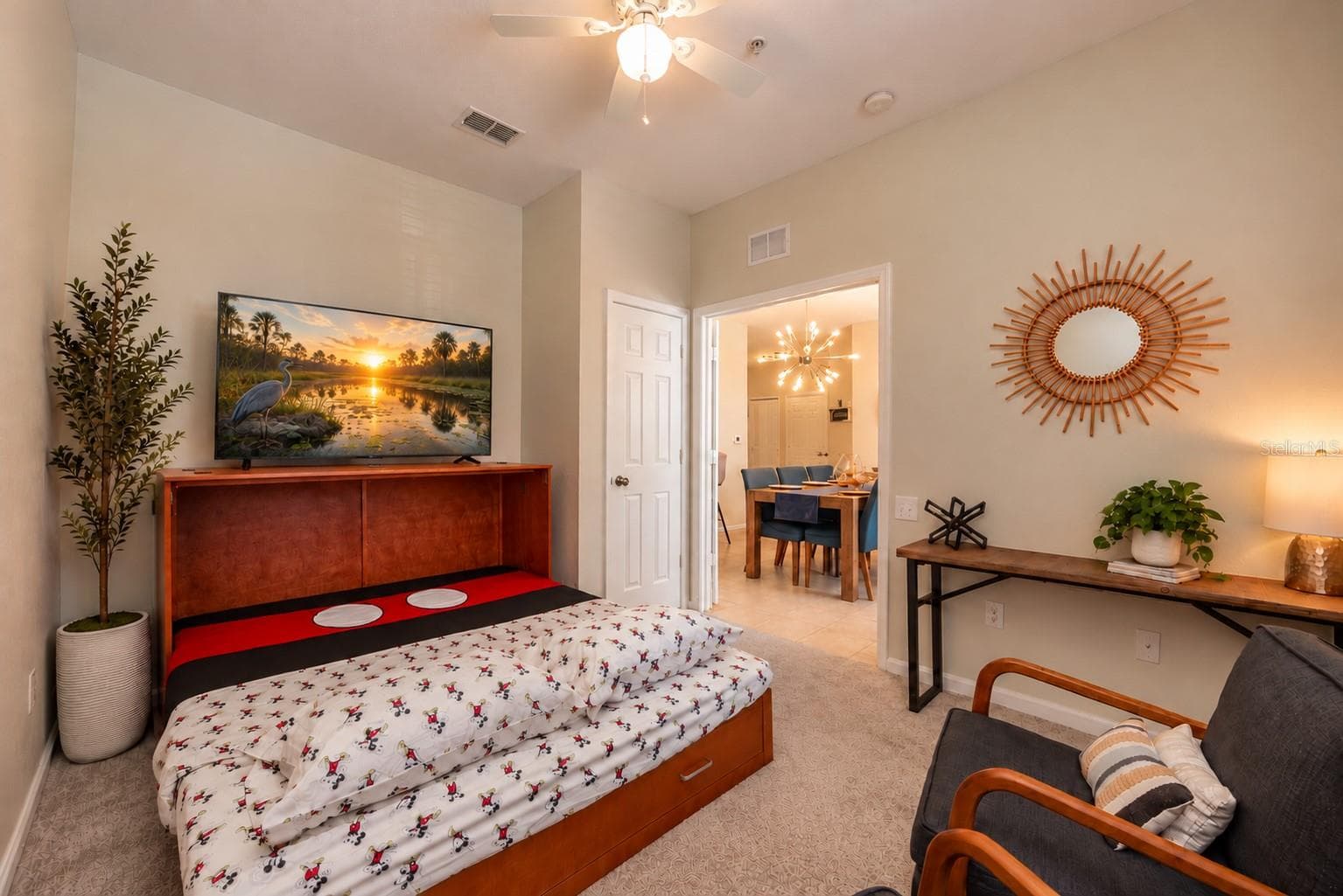 3rd Bedroom features a versatile queen sized pull out murphy bed. - 2778 ALMATON LOOP #204, KISSIMMEE