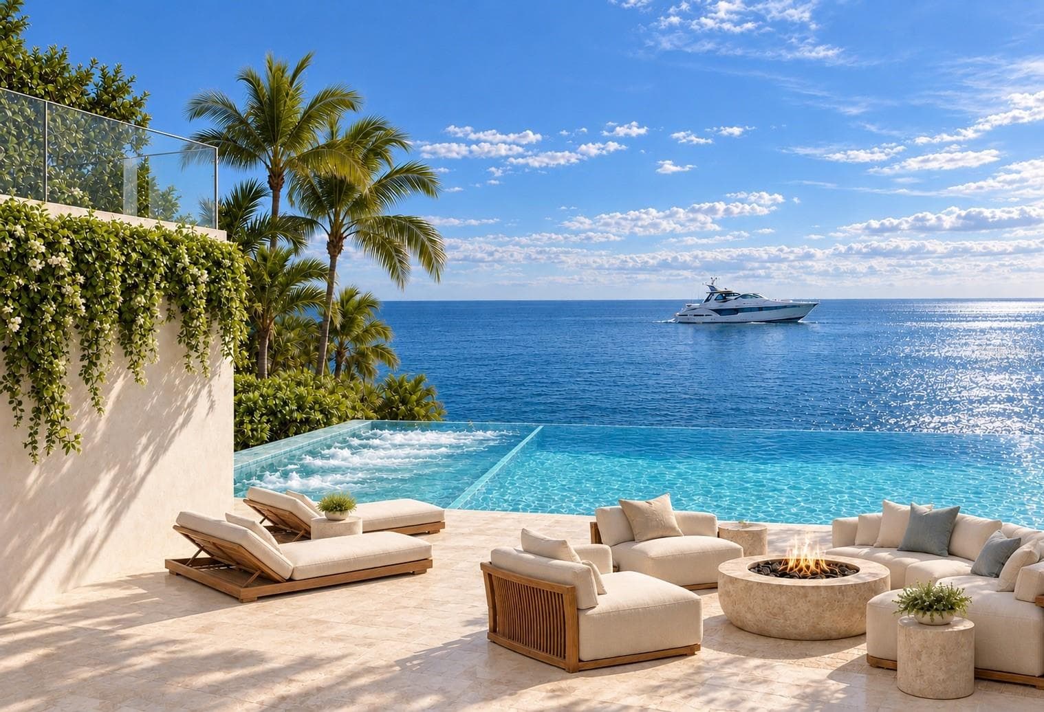 Infinity pool. Virtually staged. - 4050 HIGEL AVE, SARASOTA