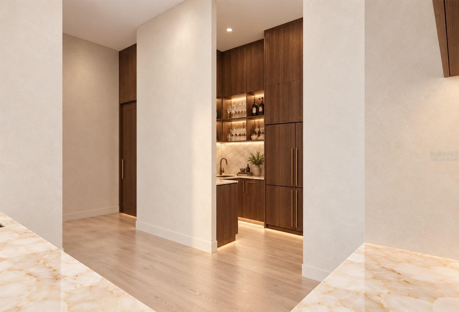 Butlers pantry. Virtually staged. - 4050 HIGEL AVE, SARASOTA