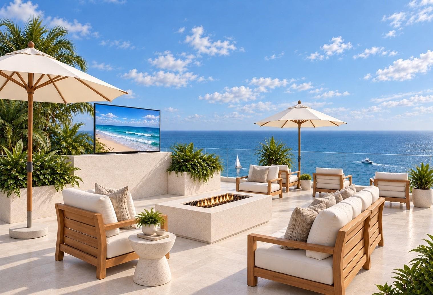 Rooftop deck. Virtually staged. - 4050 HIGEL AVE, SARASOTA