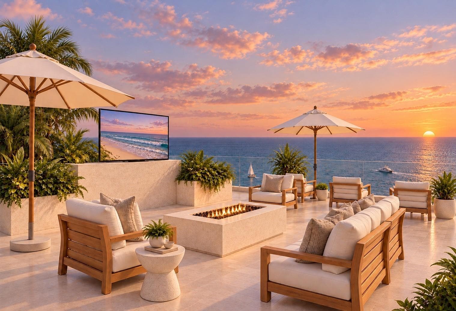 Rooftop deck. Virtually staged. - 4050 HIGEL AVE, SARASOTA