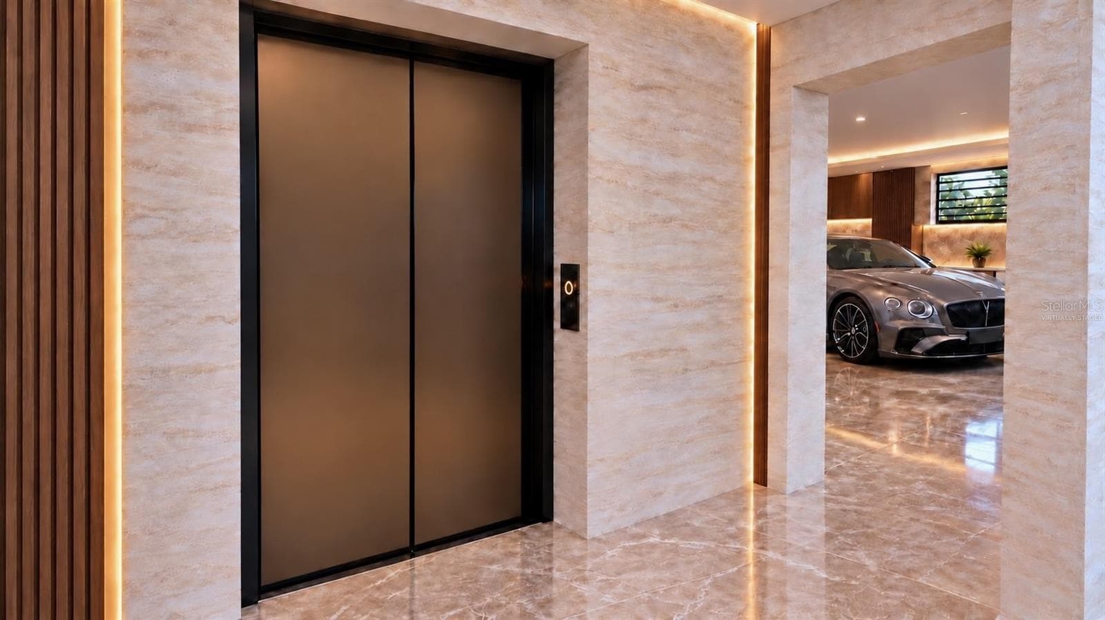Elevator from ground floor to main floor. Virtually staged. - 4050 HIGEL AVE, SARASOTA