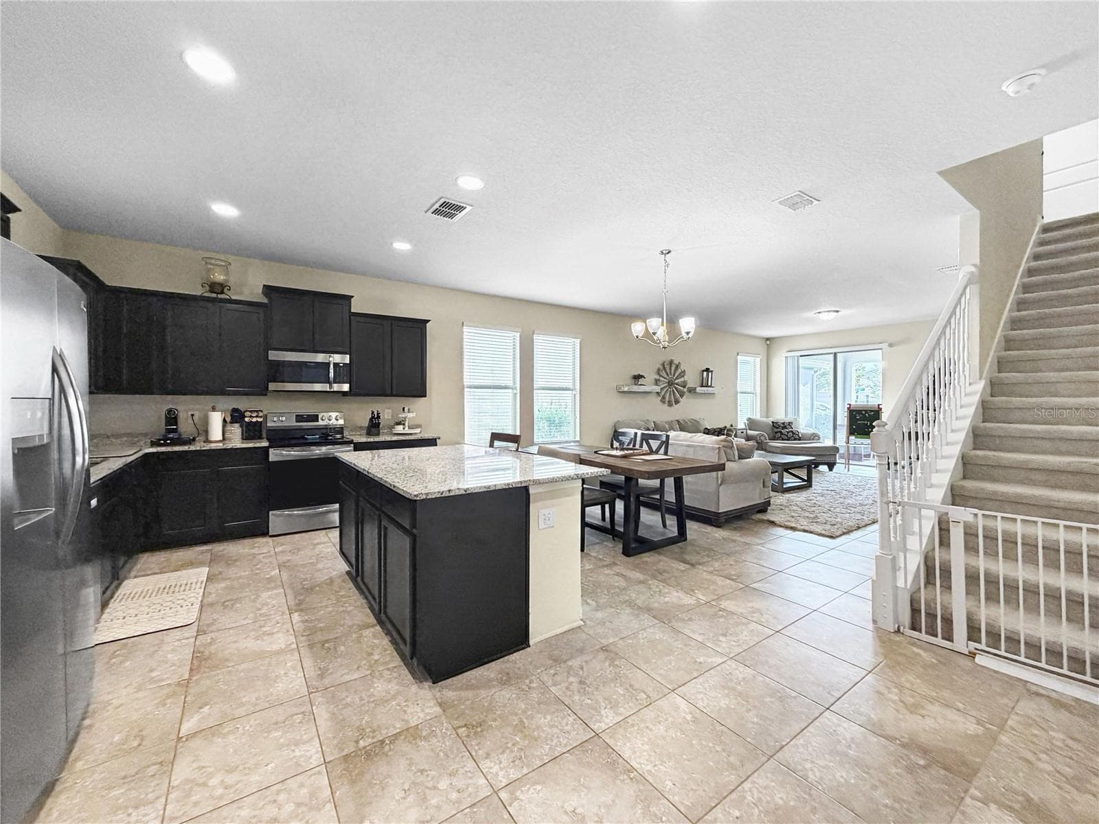 Kitchen/Dinnette/Dining/Family room - 9662 WATERWAY PASSAGE DR, WINTER GARDEN