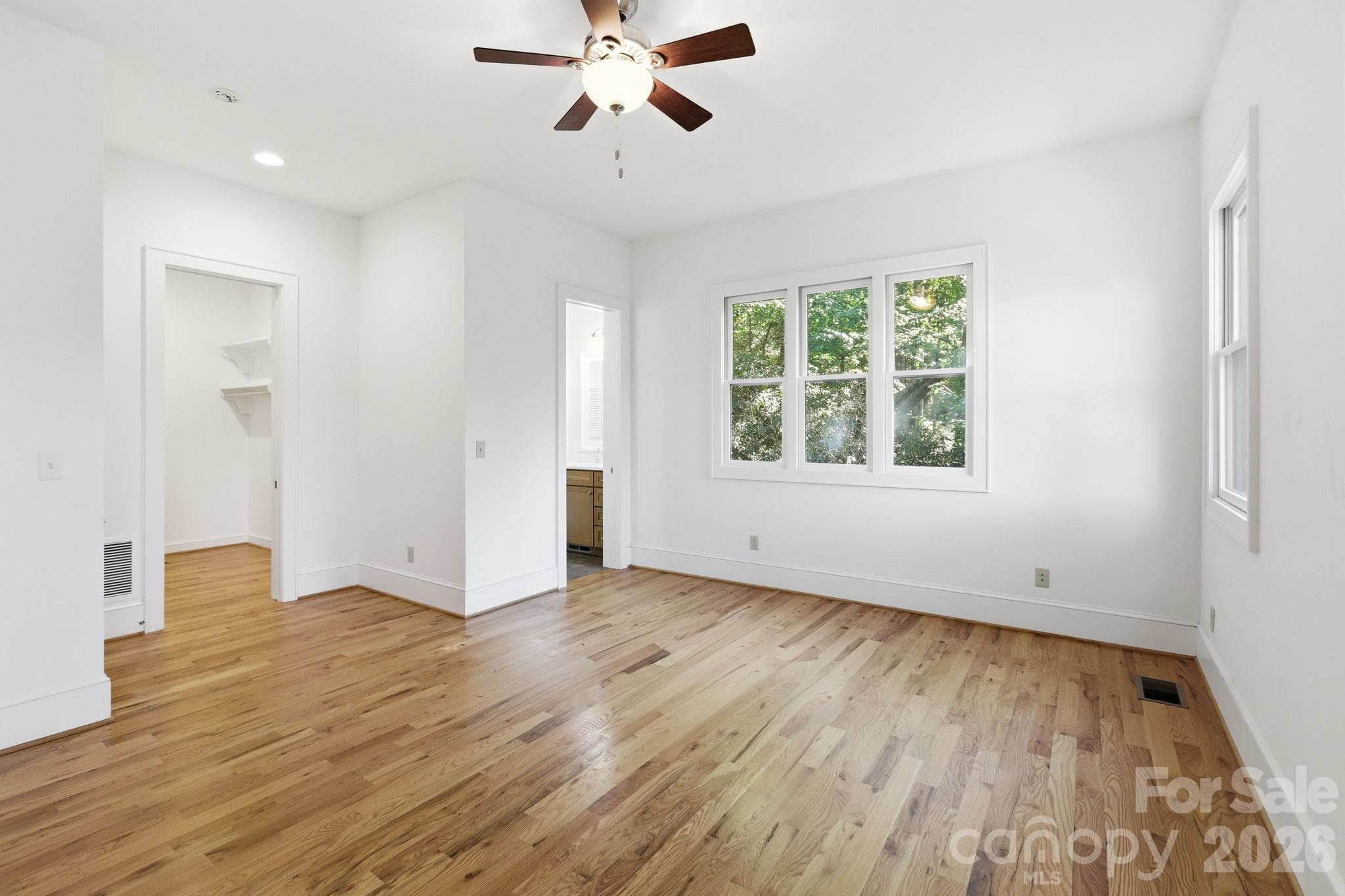 Primary Bedroom on the Main with Walk in Closet - 39 Williams Cove Road, Black Mountain