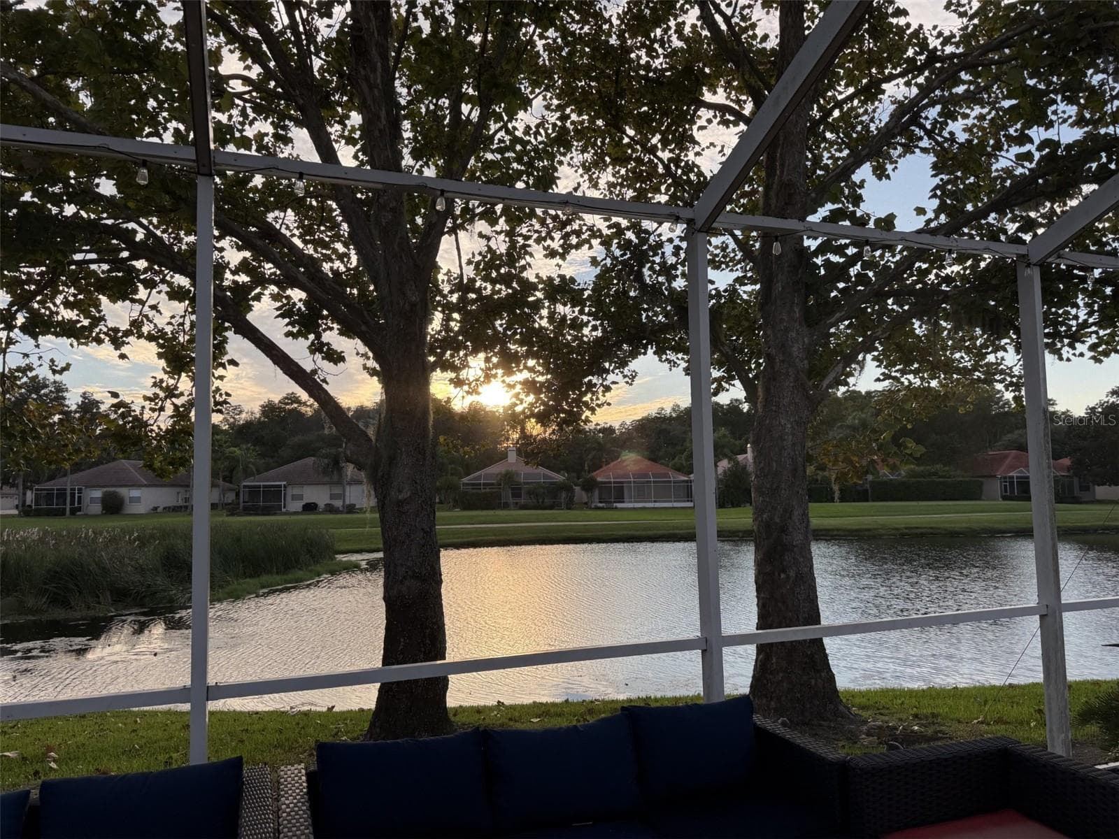 sunset view from lanai - 1338 DARTFORD DR, TARPON SPRINGS