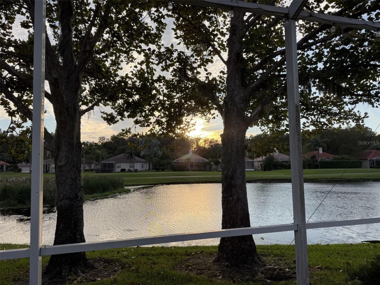 Sunset view from lanai - 1338 DARTFORD DR, TARPON SPRINGS