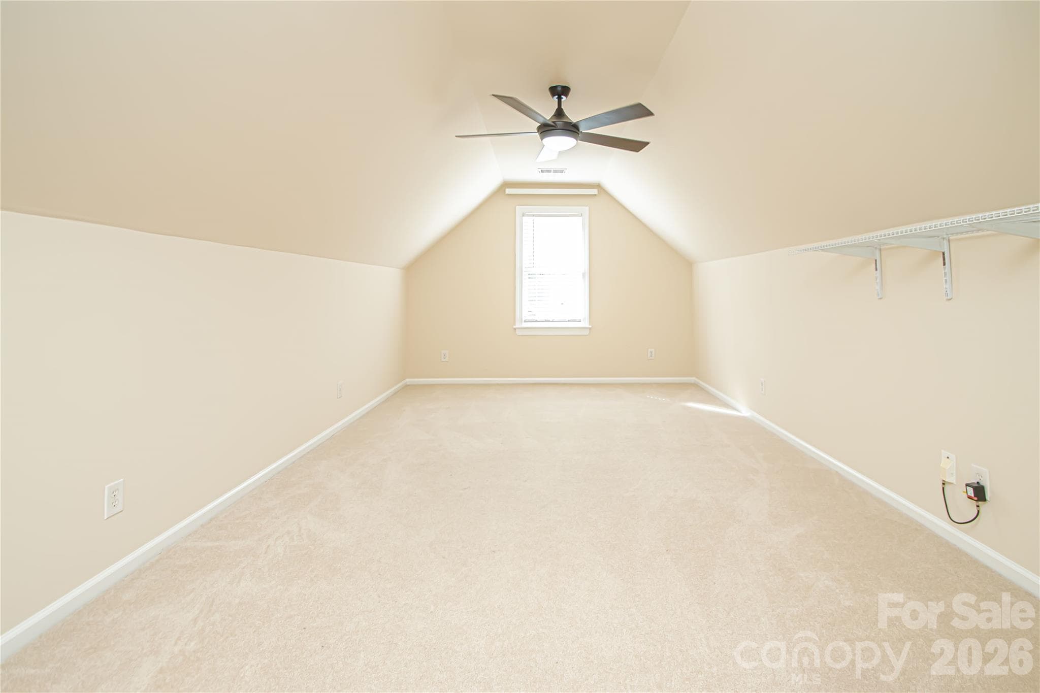 UPSTAIRS BEDROOM #4 is 11'x23': has a 4'5' walk in closet, new window 2015, ceiling light with fan, New smoke detector 9/26, This is the only room in house with carpet. Space ideal for your adult children, mother in-law suite or au pair. - 5480 Glen Forest Drive, Charlotte