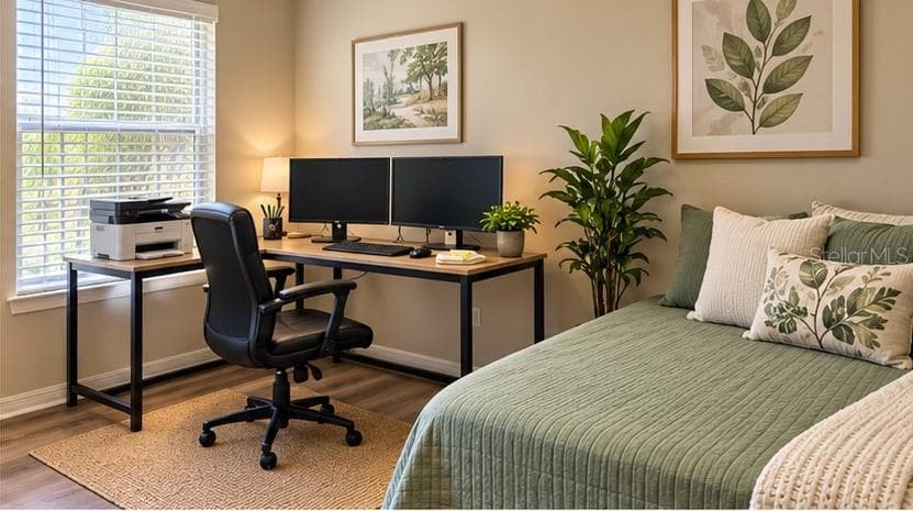 2nd bedroom staged - 9765 FOX CHAPEL RD, TAMPA