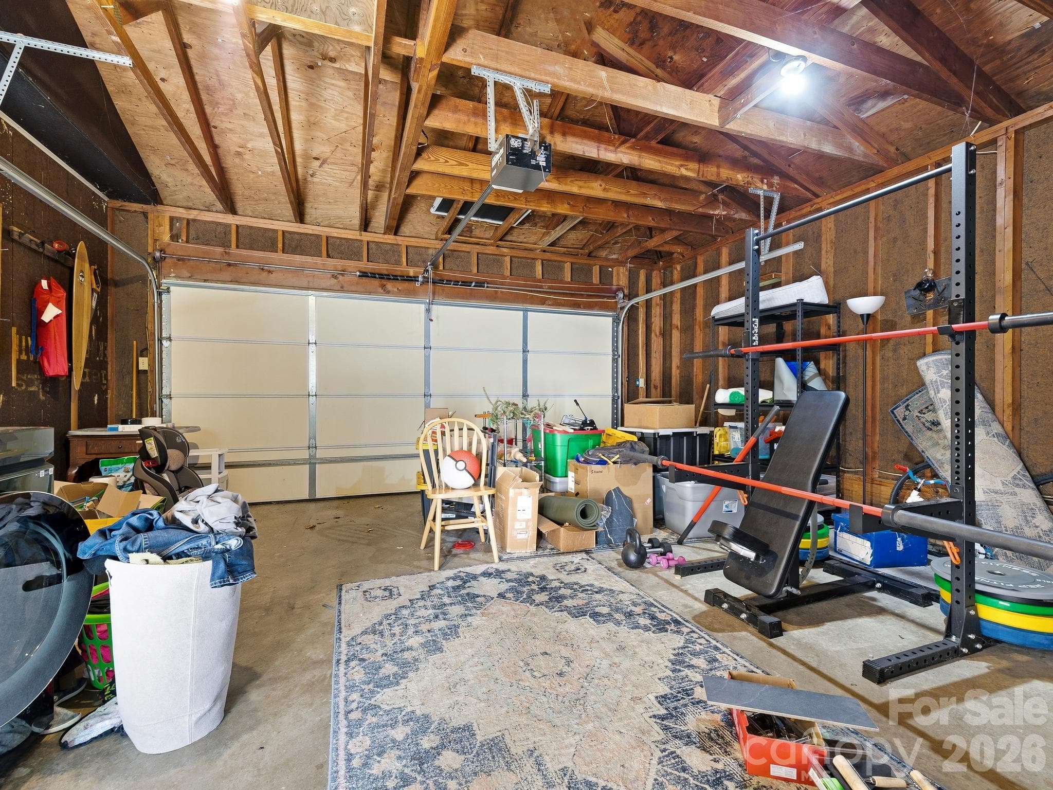 Attached garage interior - 239 Baird Cove Road, Asheville