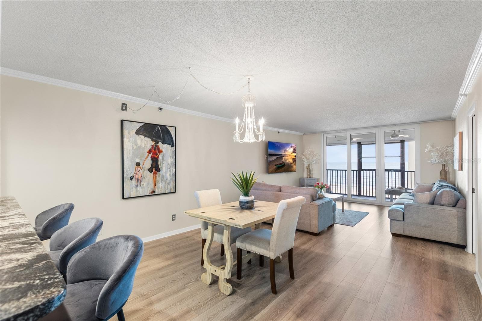 Dining Area/Kitchen Bar - 14900 GULF BLVD #204, MADEIRA BEACH