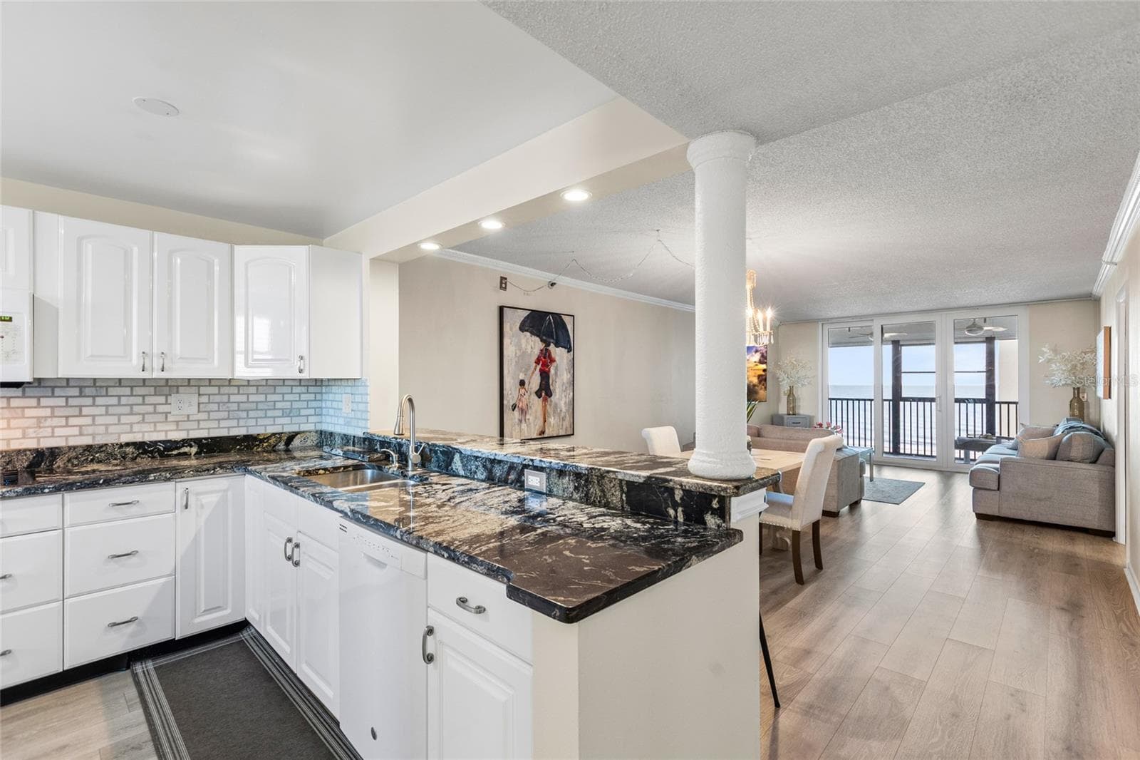 Dining Area/Kitchen Bar - 14900 GULF BLVD #204, MADEIRA BEACH