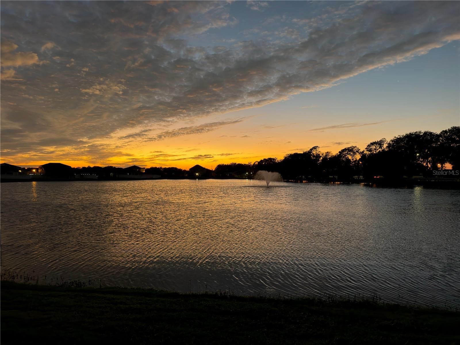 Sunset over the largest lake in the community - 8751 RINDGE RD, POLK CITY