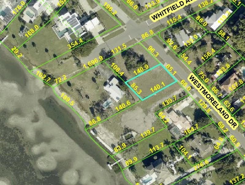 Parcel location - 7510 WESTMORELAND DR, SARASOTA