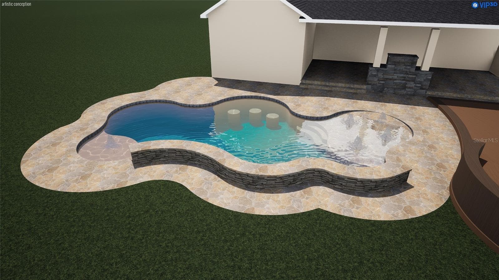 Pool Rendering – For Illustrative Purposes Only - 713 MAIN ST, WINDERMERE