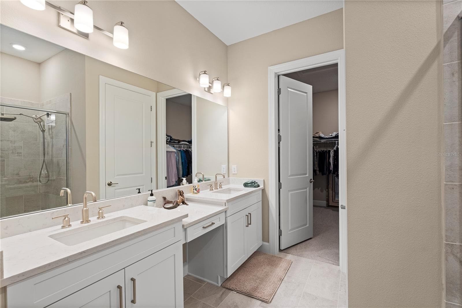 Primary Bath with Double Vanities - 5229 CASERTA CT, PALMETTO