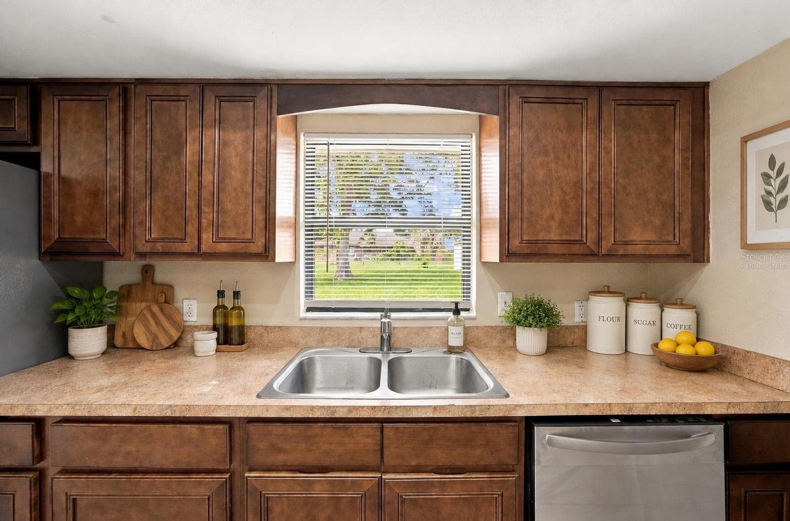 Kitchen area virtually staged - 7021 SHEFFIELD DR, LAKELAND