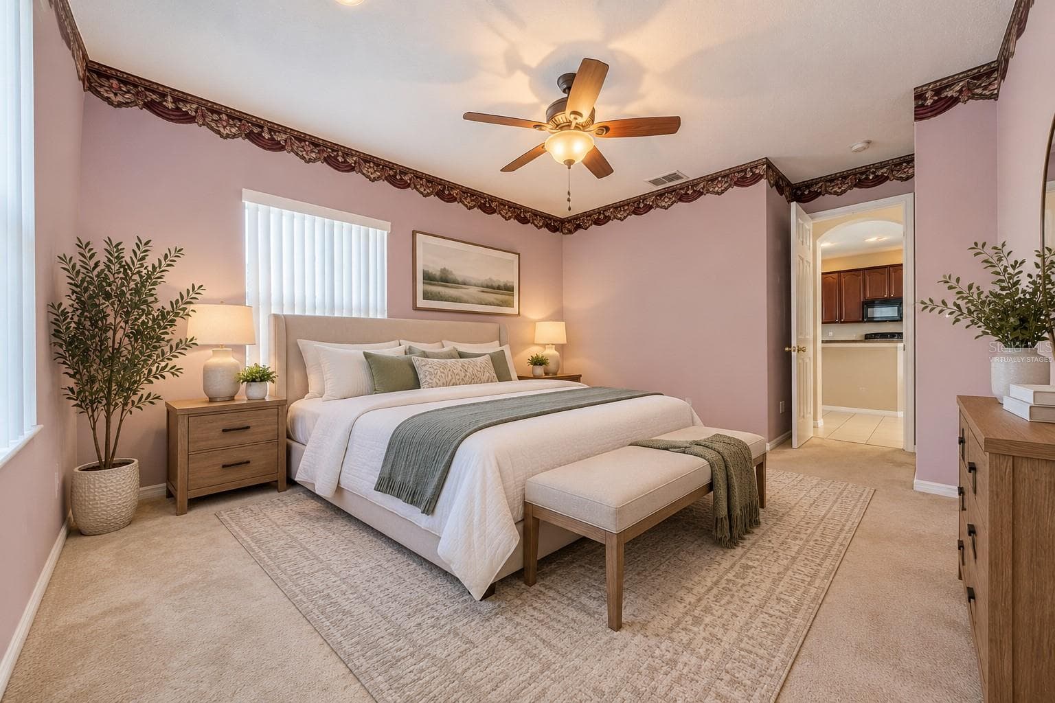 Primary Bedroom - Virtually Staged - 10328 CELTIC ASH DR, RUSKIN